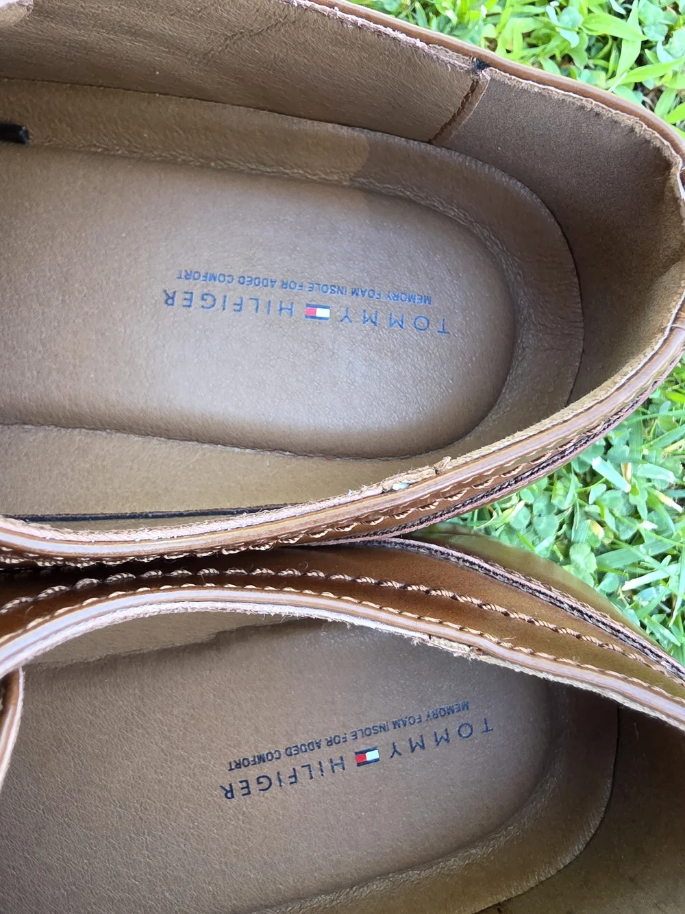 Tommy Hilfiger Brown Leather Derby Shoes